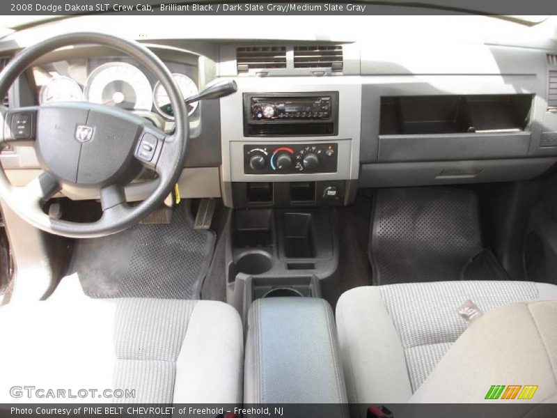 Brilliant Black / Dark Slate Gray/Medium Slate Gray 2008 Dodge Dakota SLT Crew Cab