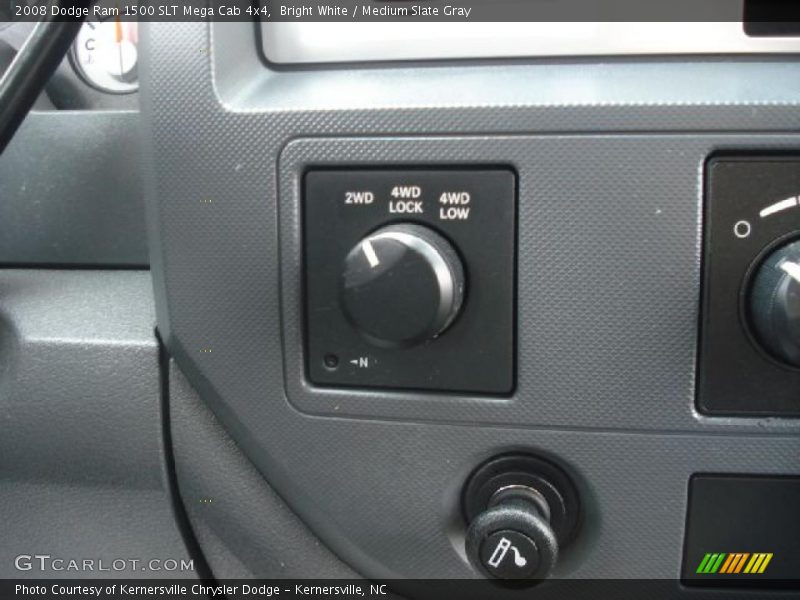 Bright White / Medium Slate Gray 2008 Dodge Ram 1500 SLT Mega Cab 4x4