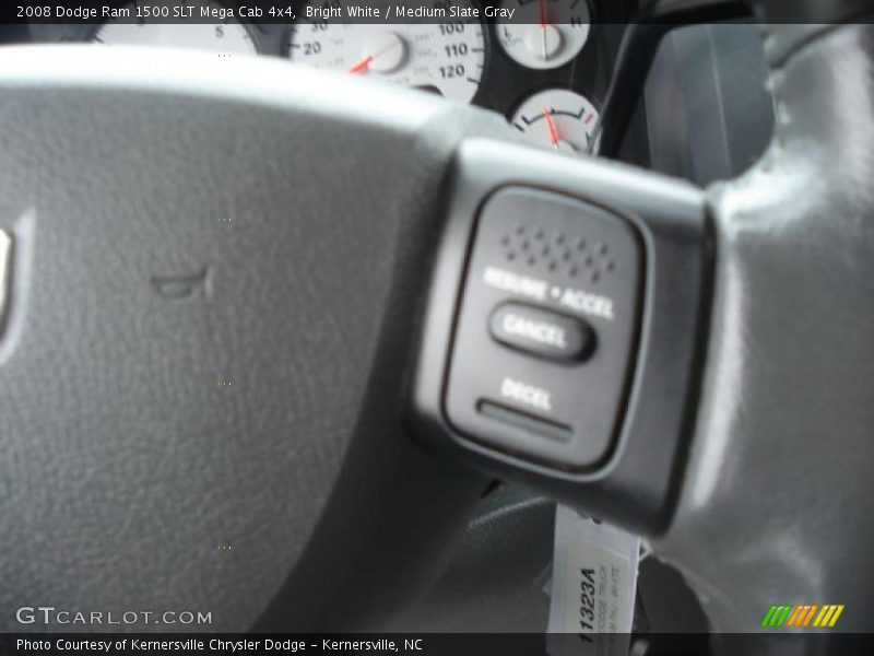 Bright White / Medium Slate Gray 2008 Dodge Ram 1500 SLT Mega Cab 4x4