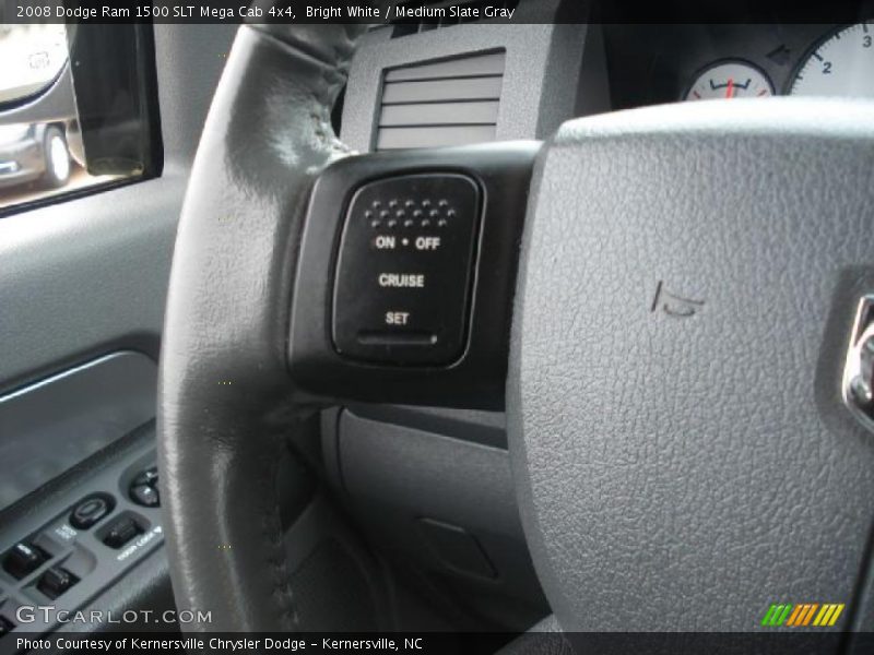 Bright White / Medium Slate Gray 2008 Dodge Ram 1500 SLT Mega Cab 4x4