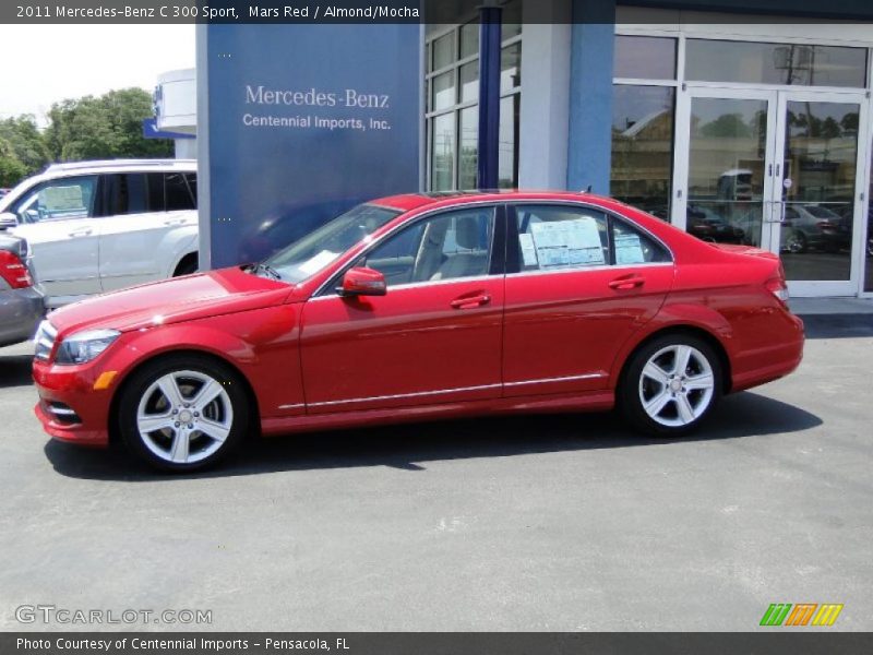 Mars Red / Almond/Mocha 2011 Mercedes-Benz C 300 Sport