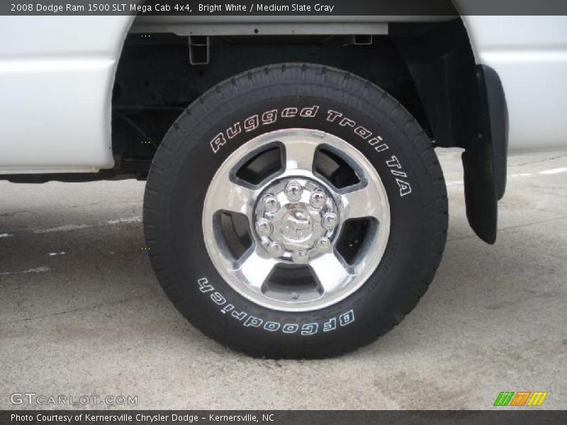 Bright White / Medium Slate Gray 2008 Dodge Ram 1500 SLT Mega Cab 4x4
