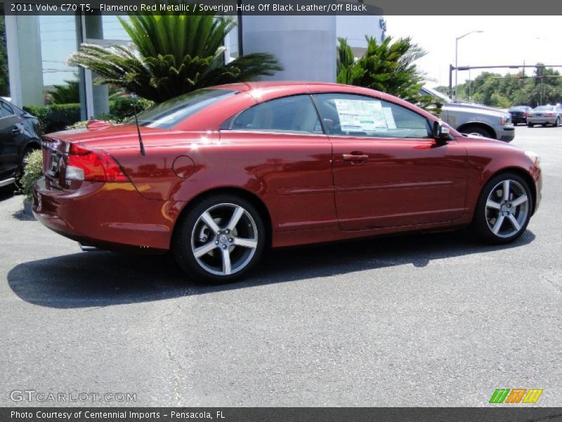 Flamenco Red Metallic / Soverign Hide Off Black Leather/Off Black 2011 Volvo C70 T5