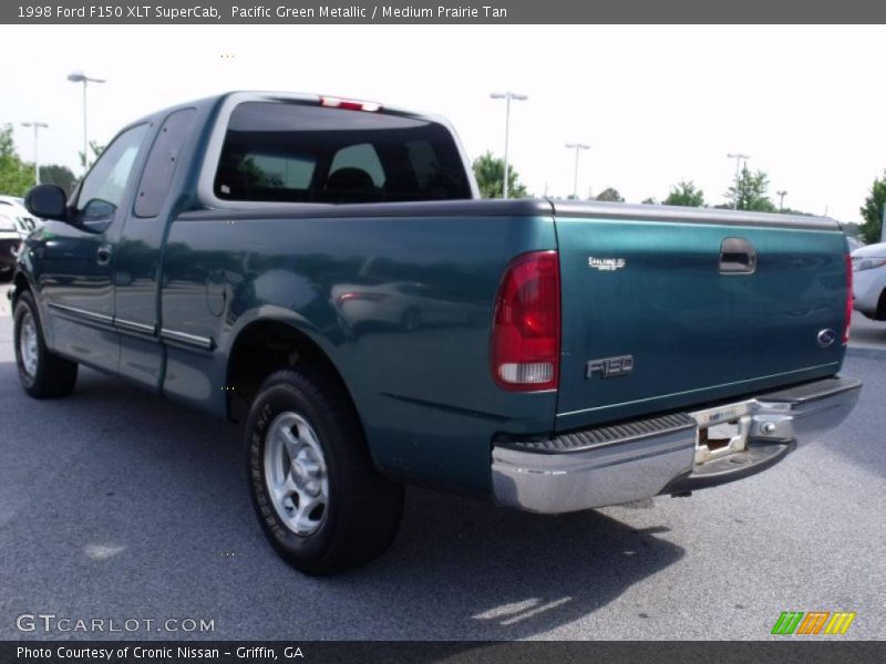 Pacific Green Metallic / Medium Prairie Tan 1998 Ford F150 XLT SuperCab