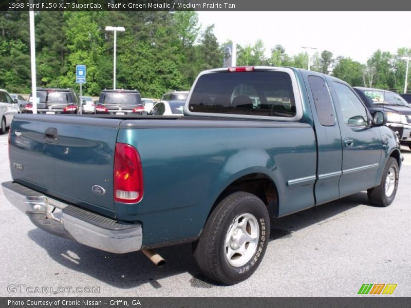 Pacific Green Metallic / Medium Prairie Tan 1998 Ford F150 XLT SuperCab