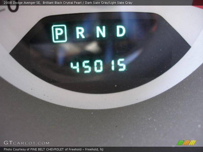 Brilliant Black Crystal Pearl / Dark Slate Gray/Light Slate Gray 2008 Dodge Avenger SE