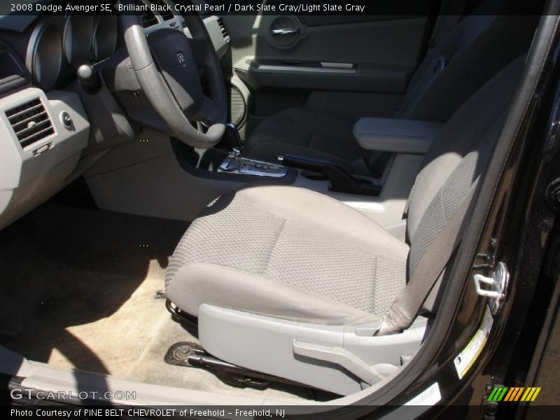 Brilliant Black Crystal Pearl / Dark Slate Gray/Light Slate Gray 2008 Dodge Avenger SE