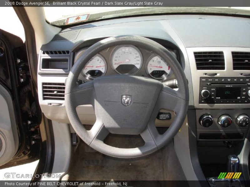 Brilliant Black Crystal Pearl / Dark Slate Gray/Light Slate Gray 2008 Dodge Avenger SE
