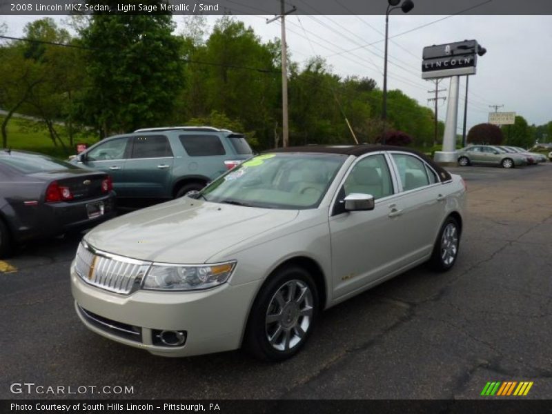 Light Sage Metallic / Sand 2008 Lincoln MKZ Sedan