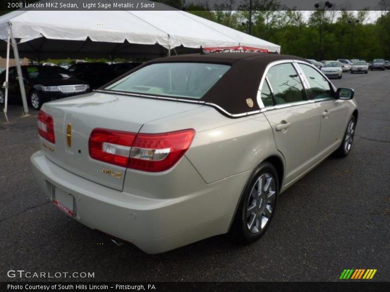Light Sage Metallic / Sand 2008 Lincoln MKZ Sedan