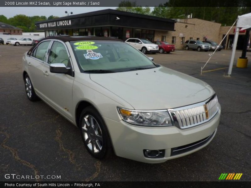 Light Sage Metallic / Sand 2008 Lincoln MKZ Sedan