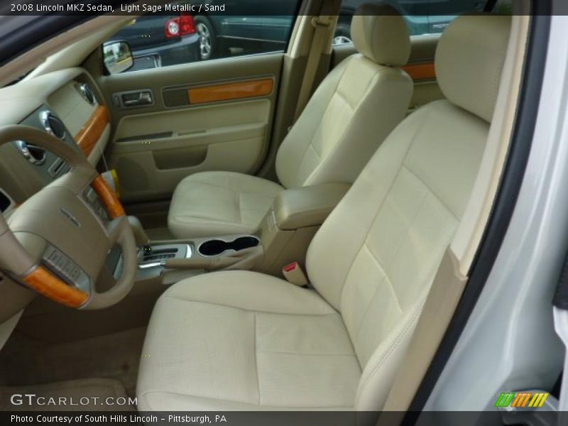 Light Sage Metallic / Sand 2008 Lincoln MKZ Sedan