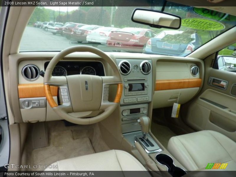 Light Sage Metallic / Sand 2008 Lincoln MKZ Sedan