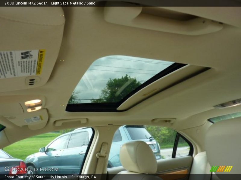 Light Sage Metallic / Sand 2008 Lincoln MKZ Sedan