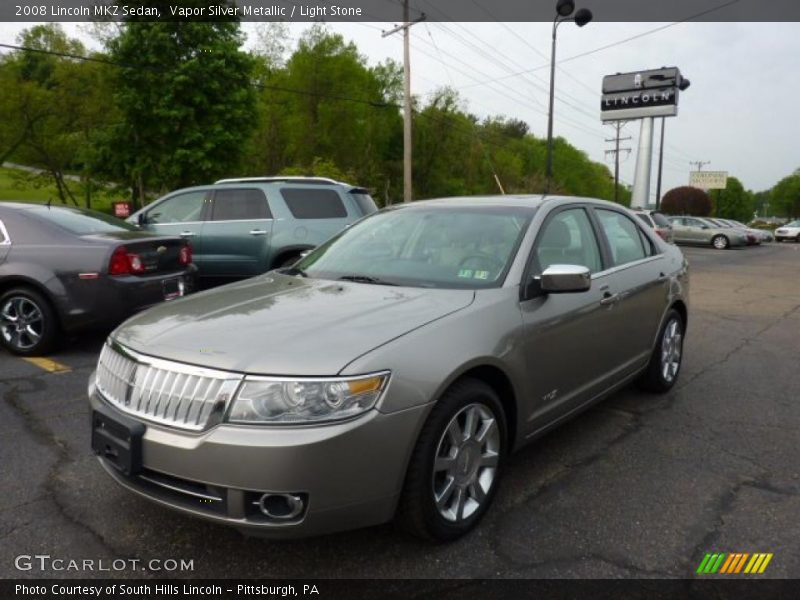 Vapor Silver Metallic / Light Stone 2008 Lincoln MKZ Sedan