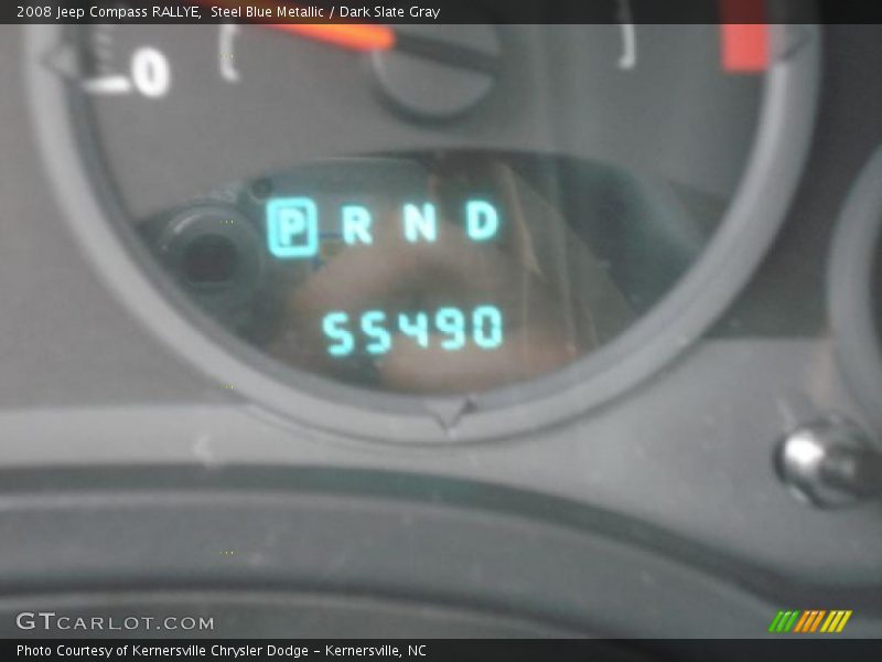 Steel Blue Metallic / Dark Slate Gray 2008 Jeep Compass RALLYE