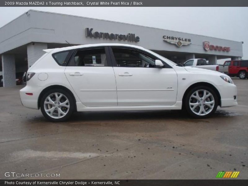 Crystal White Pearl Mica / Black 2009 Mazda MAZDA3 s Touring Hatchback