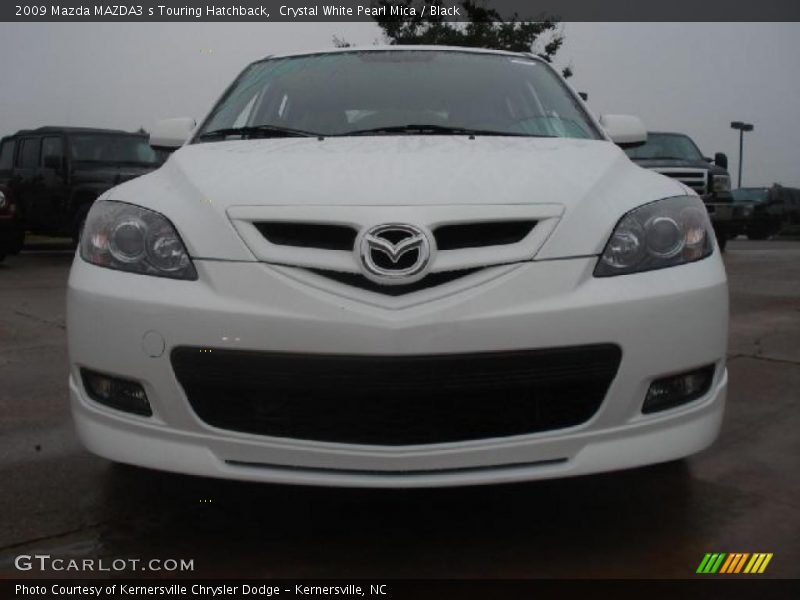 Crystal White Pearl Mica / Black 2009 Mazda MAZDA3 s Touring Hatchback