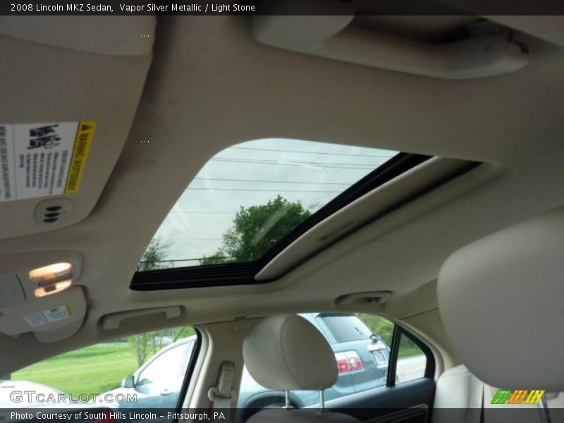 Vapor Silver Metallic / Light Stone 2008 Lincoln MKZ Sedan
