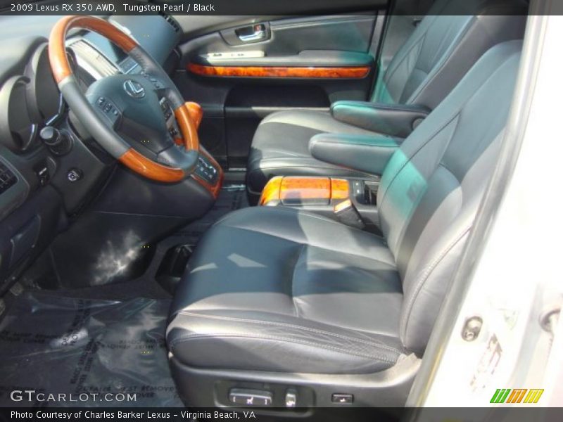 Tungsten Pearl / Black 2009 Lexus RX 350 AWD