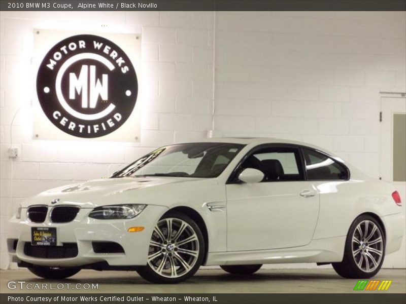 Alpine White / Black Novillo 2010 BMW M3 Coupe