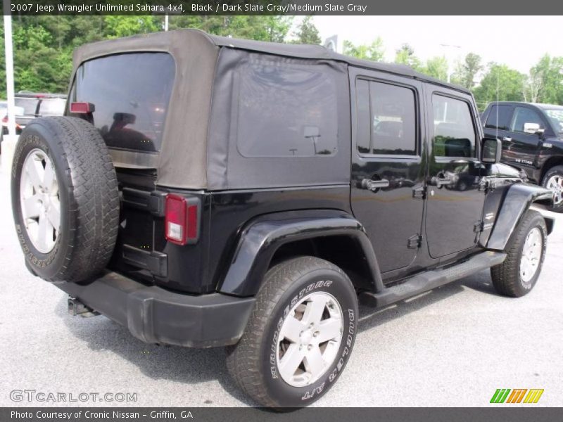 Black / Dark Slate Gray/Medium Slate Gray 2007 Jeep Wrangler Unlimited Sahara 4x4