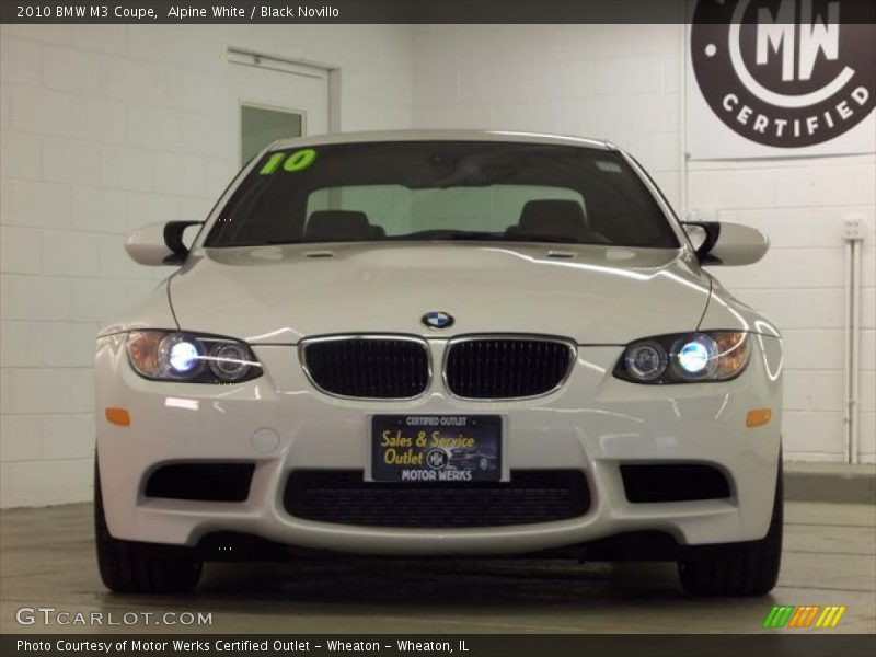 Alpine White / Black Novillo 2010 BMW M3 Coupe