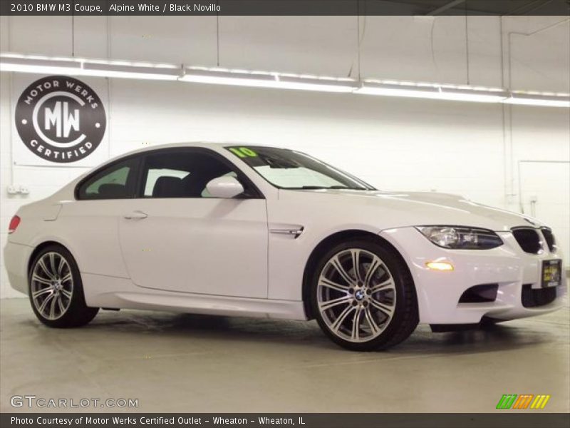 Alpine White / Black Novillo 2010 BMW M3 Coupe