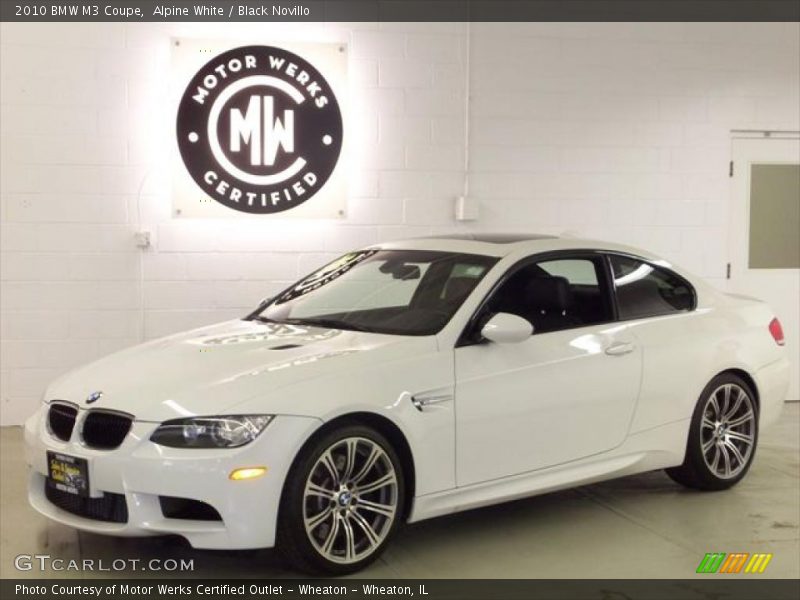 Alpine White / Black Novillo 2010 BMW M3 Coupe