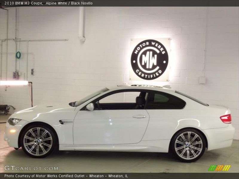 Alpine White / Black Novillo 2010 BMW M3 Coupe