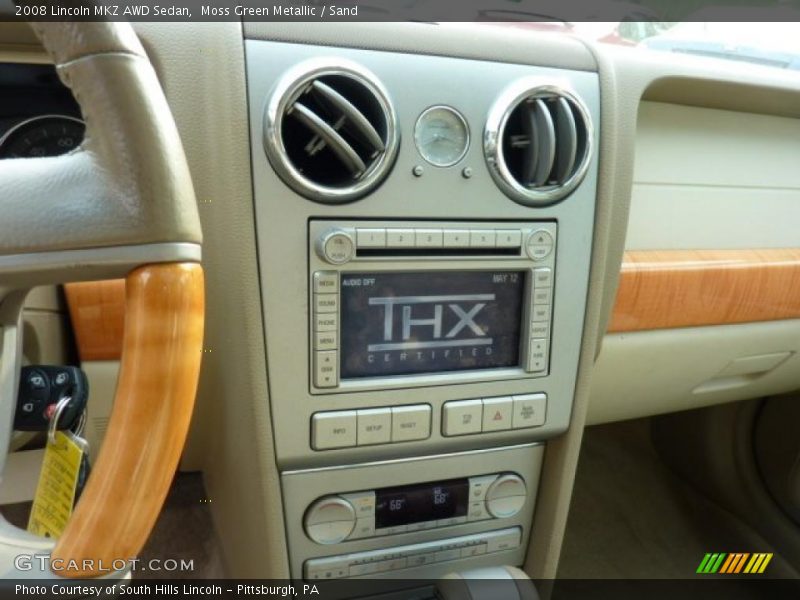 Moss Green Metallic / Sand 2008 Lincoln MKZ AWD Sedan