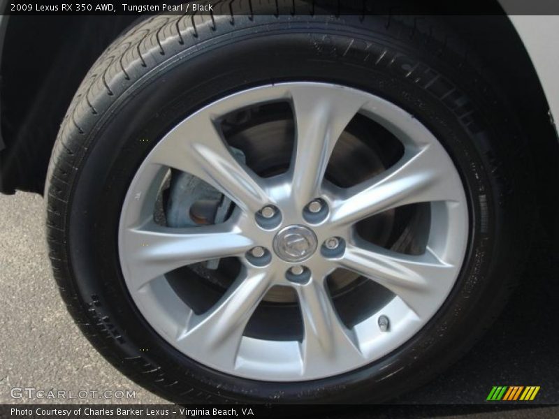 Tungsten Pearl / Black 2009 Lexus RX 350 AWD