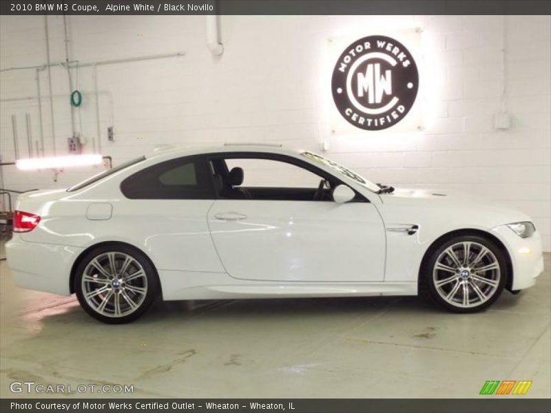 Alpine White / Black Novillo 2010 BMW M3 Coupe