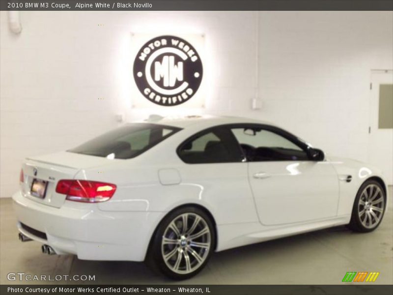 Alpine White / Black Novillo 2010 BMW M3 Coupe