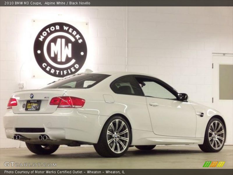 Alpine White / Black Novillo 2010 BMW M3 Coupe