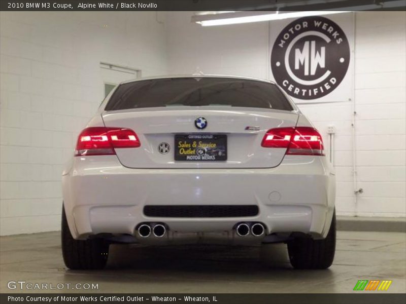 Alpine White / Black Novillo 2010 BMW M3 Coupe
