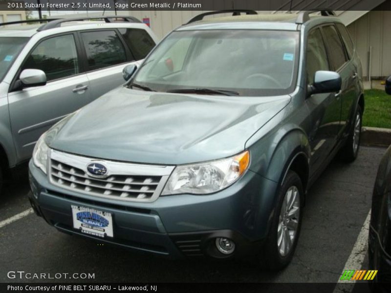 Sage Green Metallic / Platinum 2011 Subaru Forester 2.5 X Limited