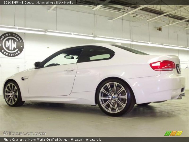Alpine White / Black Novillo 2010 BMW M3 Coupe