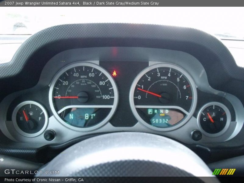 Black / Dark Slate Gray/Medium Slate Gray 2007 Jeep Wrangler Unlimited Sahara 4x4