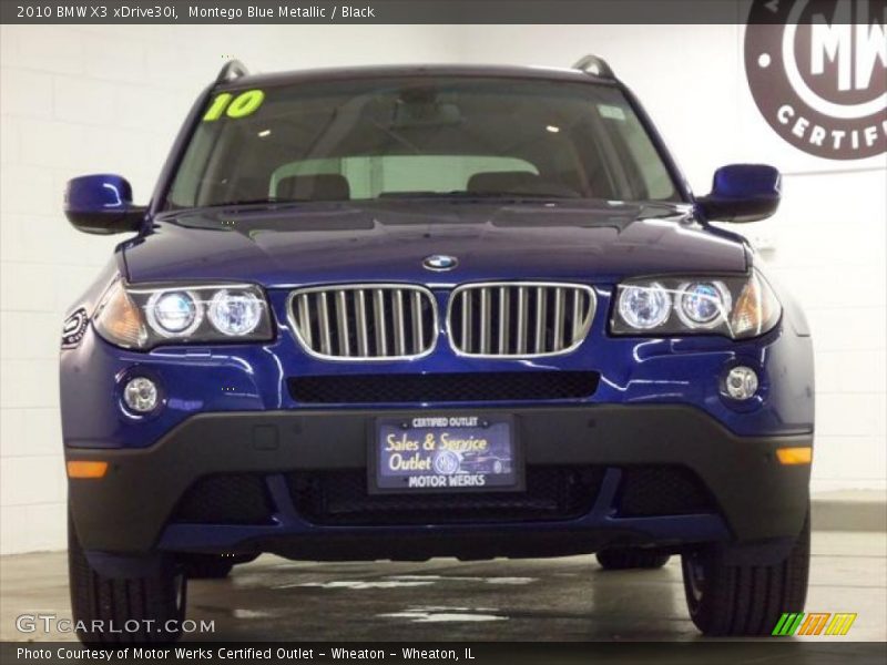 Montego Blue Metallic / Black 2010 BMW X3 xDrive30i