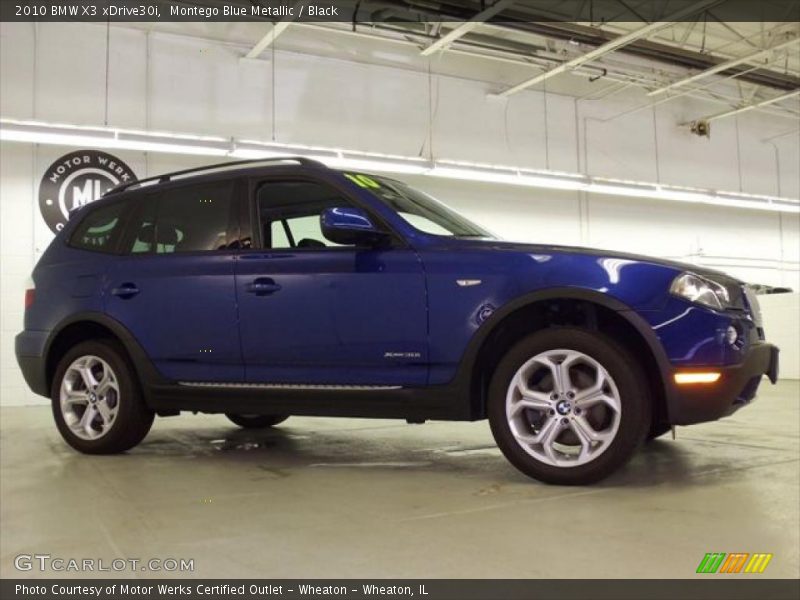 Montego Blue Metallic / Black 2010 BMW X3 xDrive30i