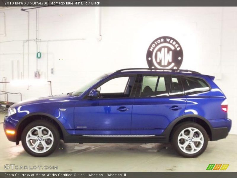 Montego Blue Metallic / Black 2010 BMW X3 xDrive30i
