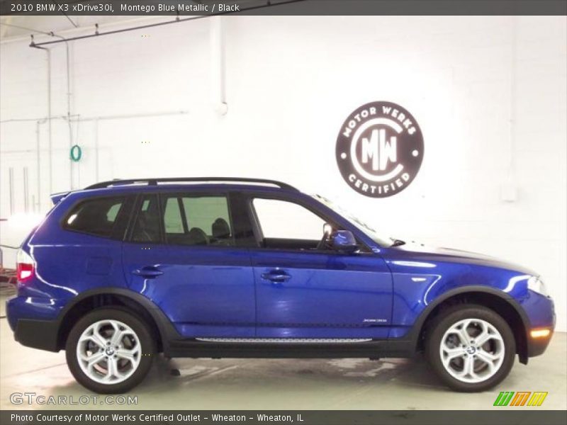 Montego Blue Metallic / Black 2010 BMW X3 xDrive30i