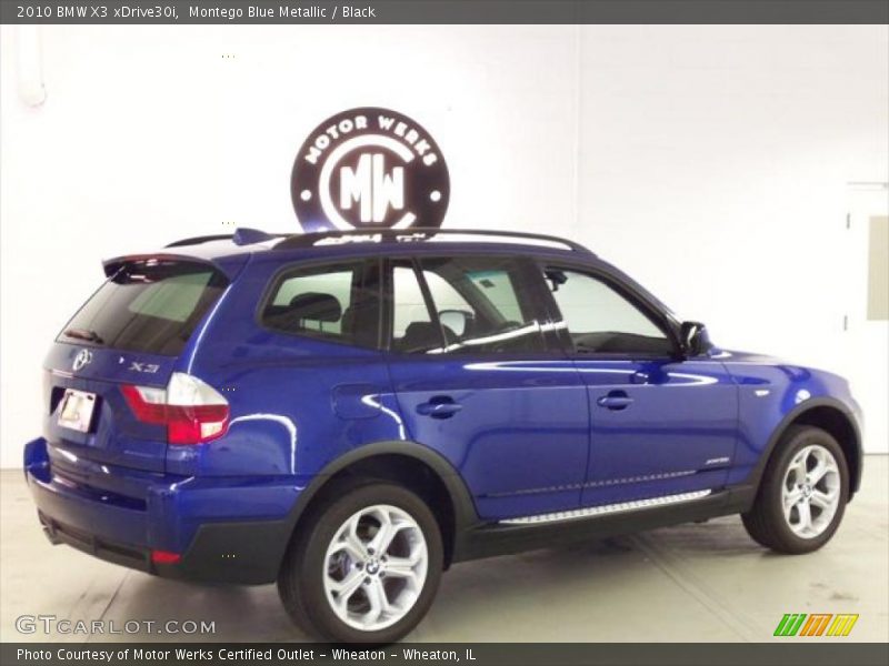 Montego Blue Metallic / Black 2010 BMW X3 xDrive30i