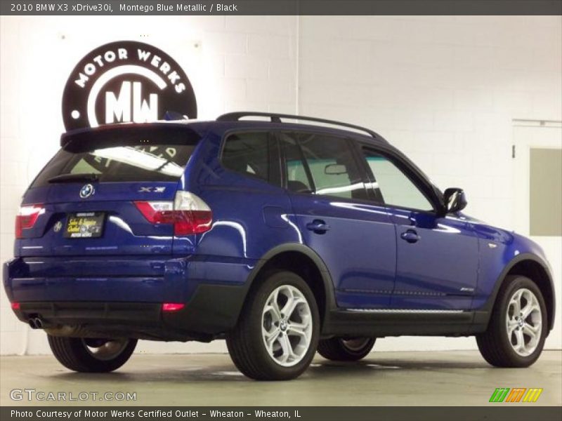 Montego Blue Metallic / Black 2010 BMW X3 xDrive30i