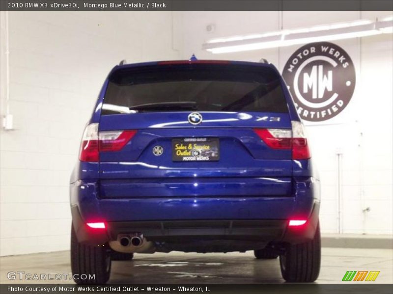 Montego Blue Metallic / Black 2010 BMW X3 xDrive30i