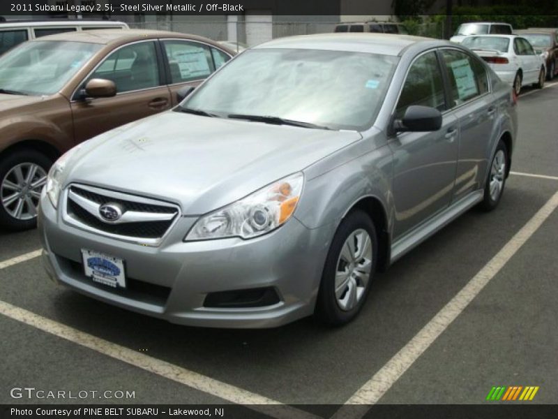 Steel Silver Metallic / Off-Black 2011 Subaru Legacy 2.5i