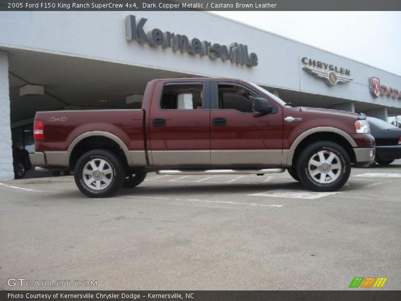 Dark Copper Metallic / Castano Brown Leather 2005 Ford F150 King Ranch SuperCrew 4x4