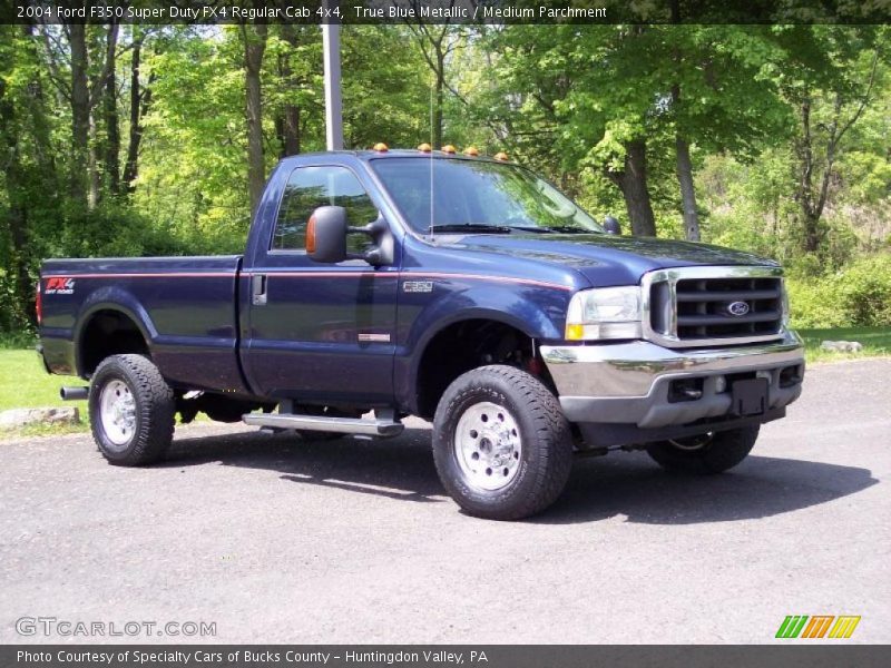True Blue Metallic / Medium Parchment 2004 Ford F350 Super Duty FX4 Regular Cab 4x4
