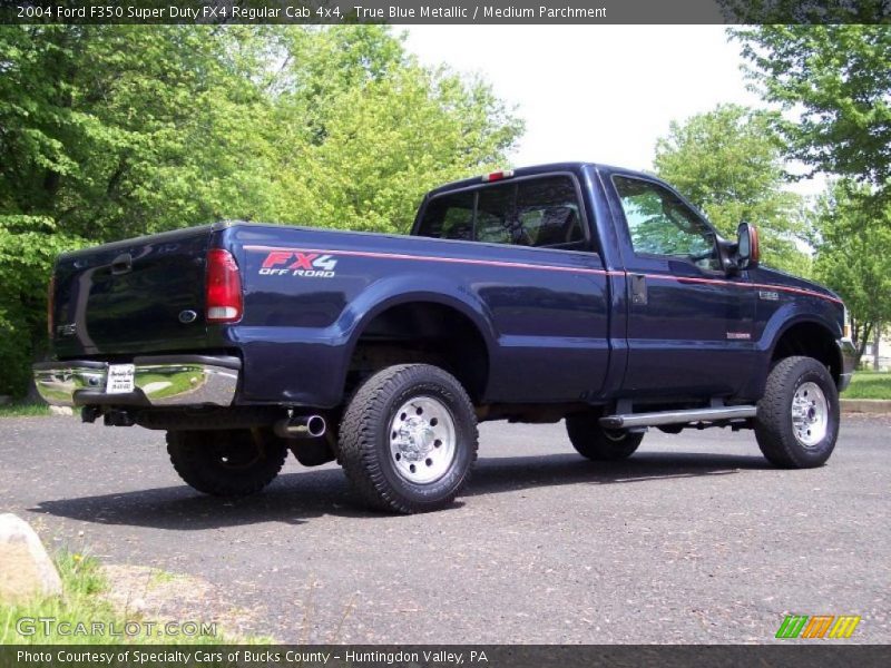 True Blue Metallic / Medium Parchment 2004 Ford F350 Super Duty FX4 Regular Cab 4x4